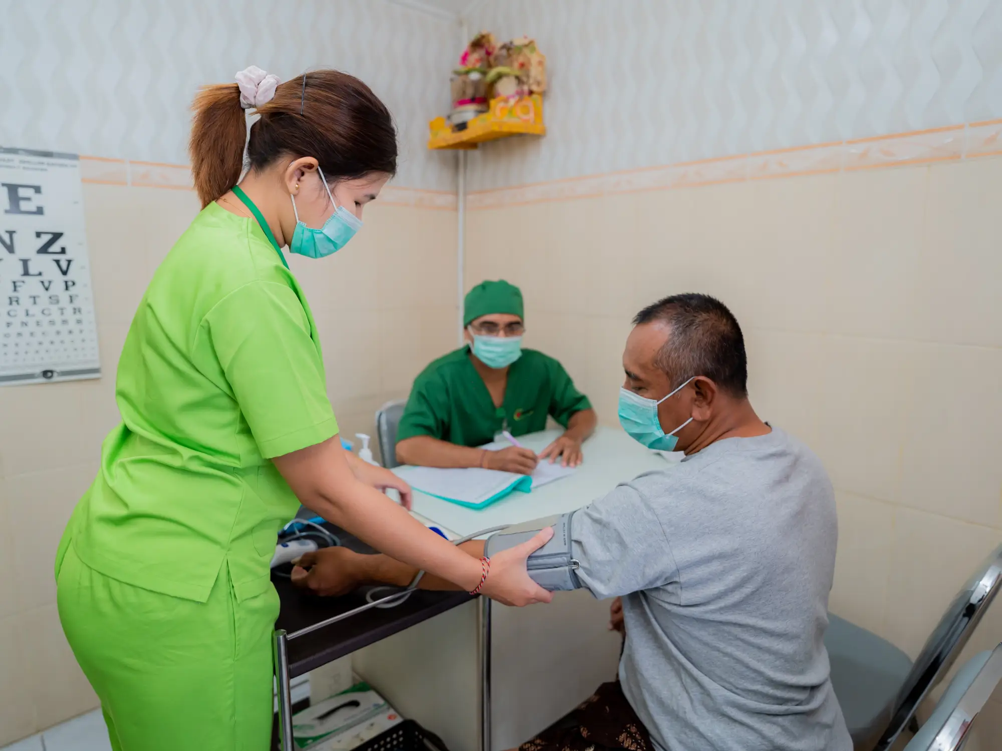 Doctor consulting with a patient at the outpatient clinic